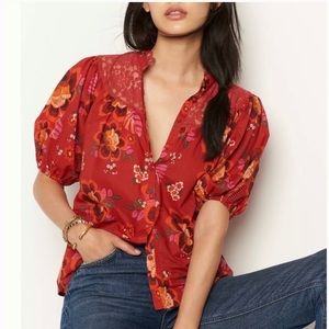 Anthropologie Farm Rio Giustina Lace Blouse